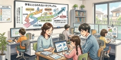 亀有リリオ校は、小学1年生~高校生までが通う、ITを活用した個別指導塾です。