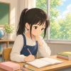 曼荼羅チャートの目標設定セミナー　塾生（小６女性）参加